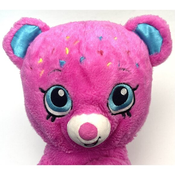 2013 BUILD-A-BEAR WORKSHOP 17" Hot Pink Plush Stuffed D'Lish Donut SHOPKINS BEAR - Picture 2 of 8